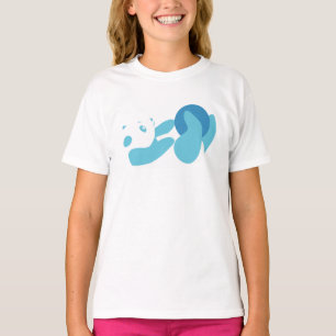 Panda Playing (blau) T-Shirt