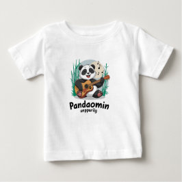 Panda Playing Guitar - Spaß Musical Panda Baby T-shirt