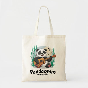 Panda Playing Guitar - Spaß Musical Panda Tragetasche