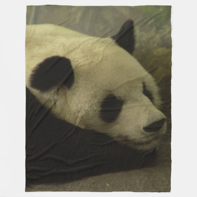 Panda-Plüsch-Decke Fleecedecke (Vorderseite)