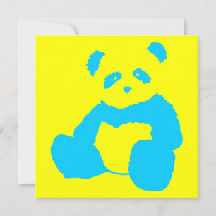 Panda-Plüsch Einladung