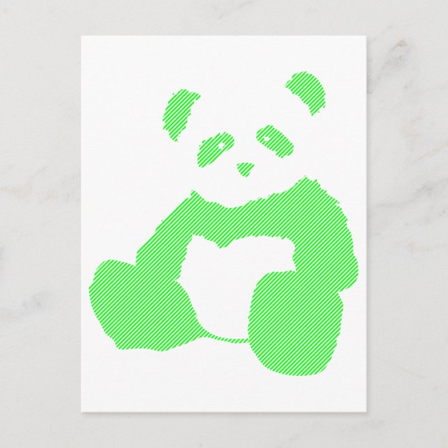 Panda-Plüsch Postkarte (Vorderseite)