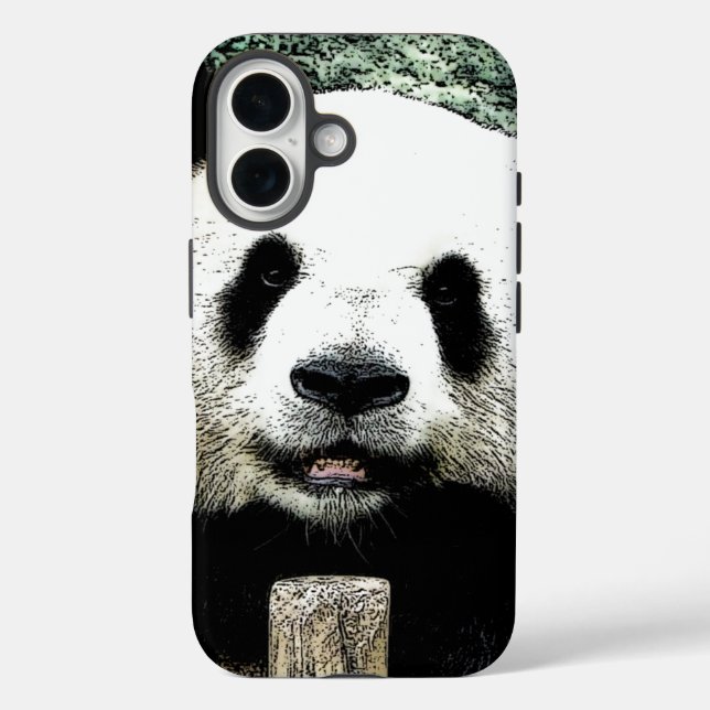 Panda Pop Art Case-Mate iPhone Hülle (Rückseite)