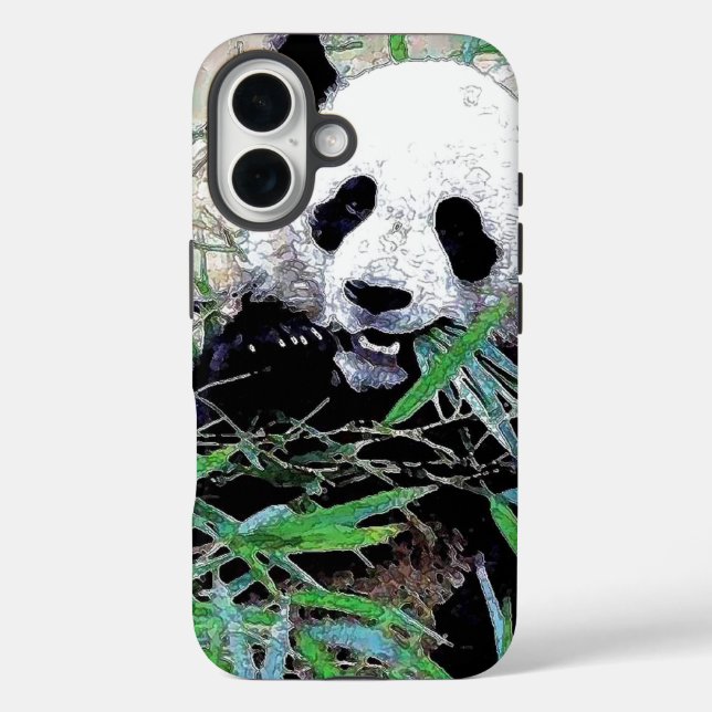 Panda Pop Art Case-Mate iPhone Hülle (Rückseite)