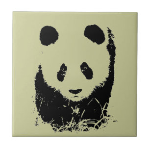 Panda Pop Art Fliese