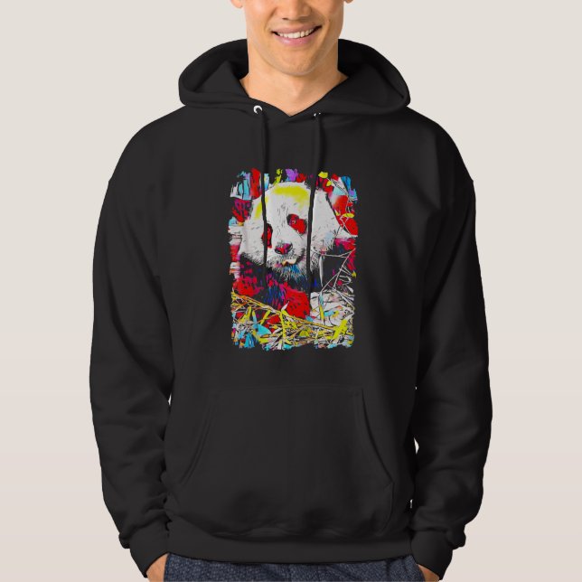 Panda Pop Art Hoodie (Vorderseite)