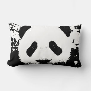 Panda Pop Art Lumbar Pillow Lendenkissen