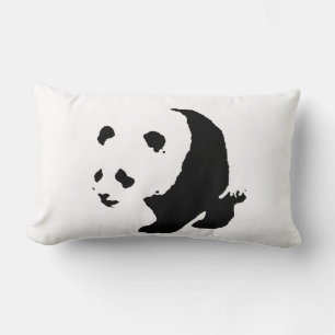 Panda Pop Art Lumbar Pillow Lendenkissen