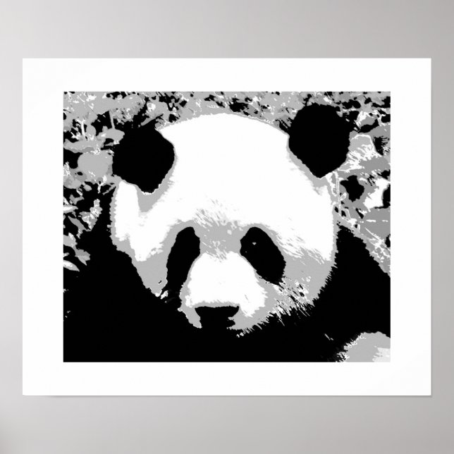 Panda Pop Art Poster Print - Panda Poster (Vorne)