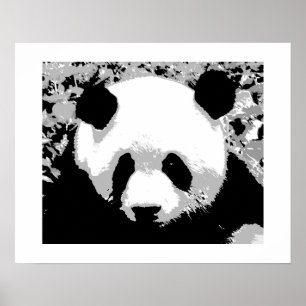 Panda Pop Art Poster Print - Panda Poster