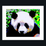 Panda Pop Art Poster Print - Panda Poster<br><div class="desc">Rett Pandas - Panda Pop Art Image - Panda Portrait - Panda Face / Head Pop Art Style Digital Artwork - Protect Pandas - Nature Environment Green World - Bären / Animal Images - Retten Pandas - Save the Planet</div>