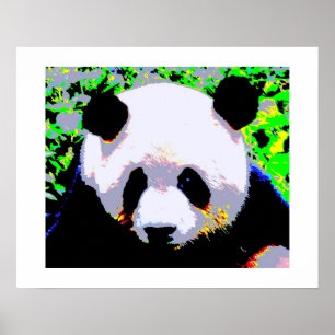 Panda Pop Art Poster Print - Panda Poster