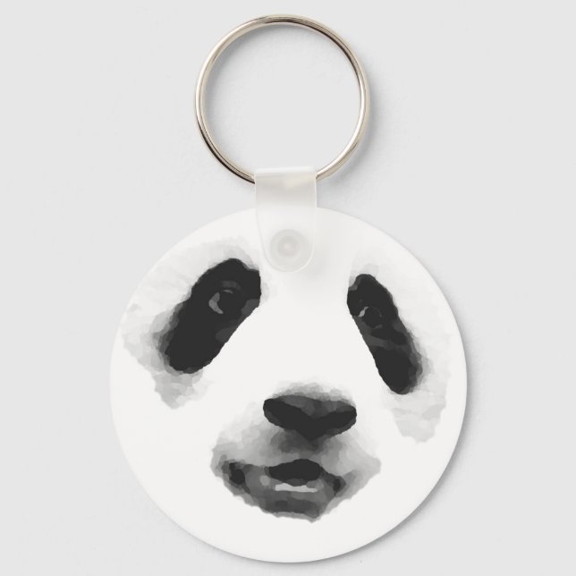 Panda Pop Art Schlüsselanhänger (Vorderseite)