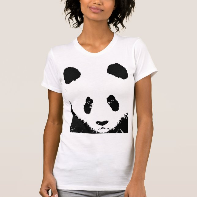 Panda Pop Art T - Shirt (Vorderseite)