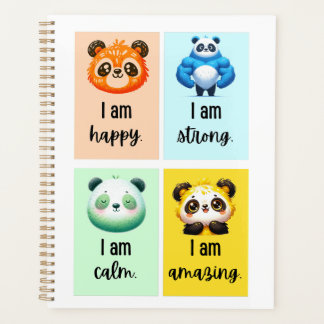 Panda-positive Bejahungen für Kinder Planer