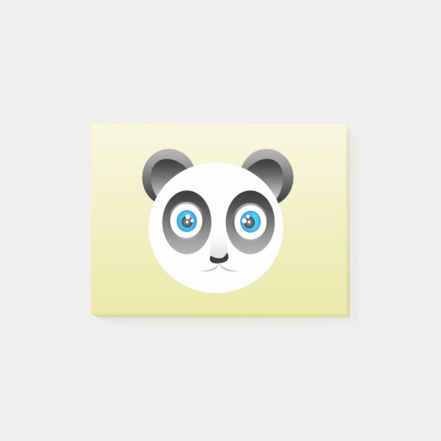 Panda Post-it®-Hinweise Post-it Klebezettel (Vorderseite)