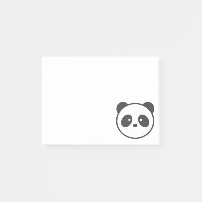 Panda Post-it Klebezettel (Vorderseite)