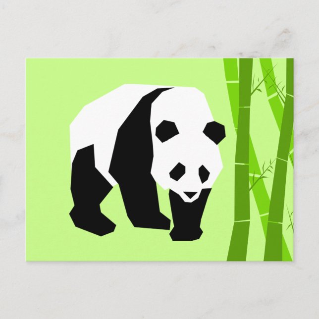 Panda Postcard Postkarte (Vorderseite)