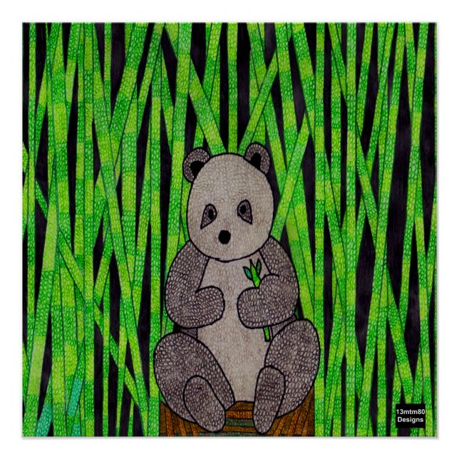 Panda - Poster Druck (Vorderseite)