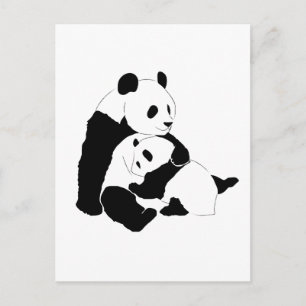 Panda Postkarte