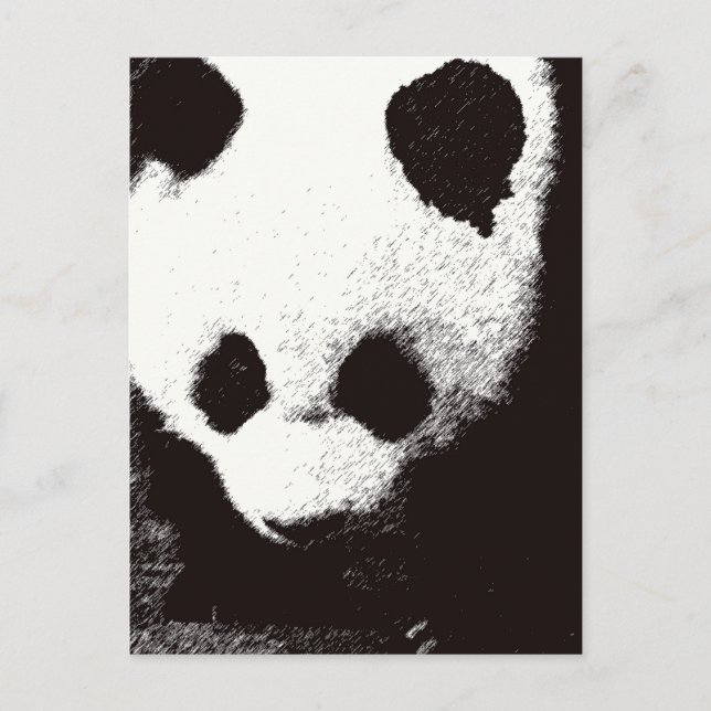 Panda Postkarte (Vorderseite)