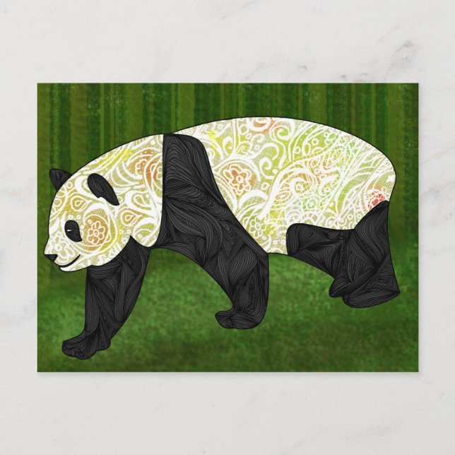 Panda Postkarte (Vorderseite)