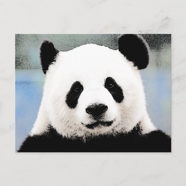 Panda Postkarte (Vorderseite)