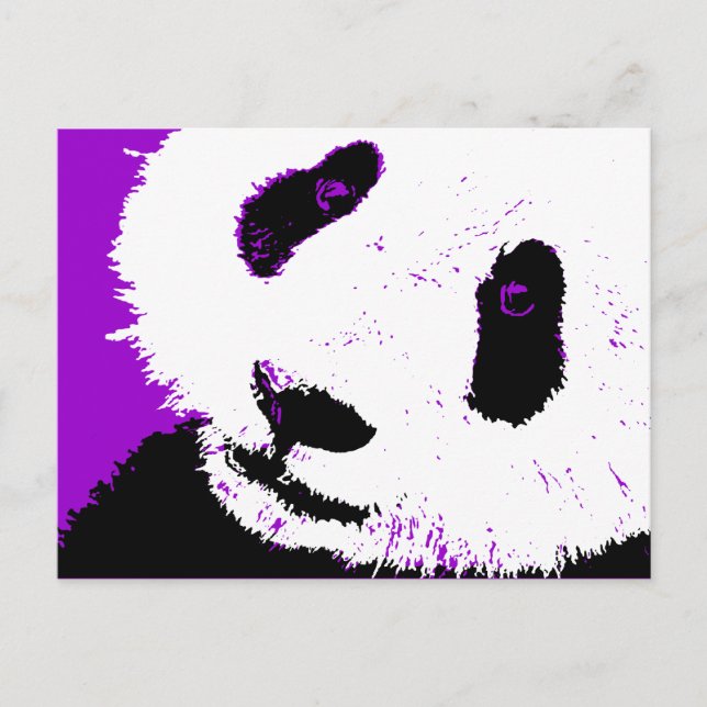 Panda. Postkarte (Vorderseite)