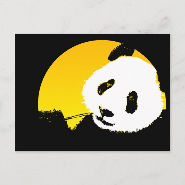 Panda. Postkarte (Vorderseite)