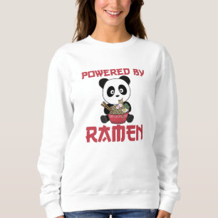 Panda Powered by Ramen Sweet Kawaii Noodles Bears Sweatshirt