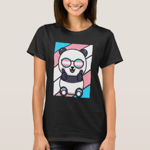 Panda Pride Transgender Flagge LGBTQ Stolzer Verbü T-Shirt