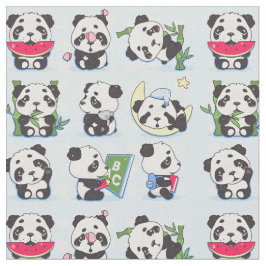 Panda Print Stoff