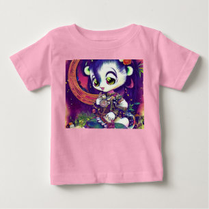 Panda Prinzessin Veilchen Träume- Baby T-shirt