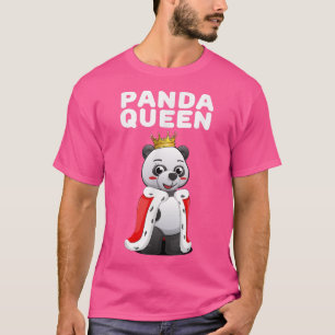 Panda Queen Girls Panda Tshirt Womens Panda