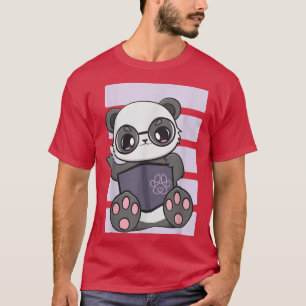 Panda Reading Buch und Bären Cub Librarian Envirom T-Shirt