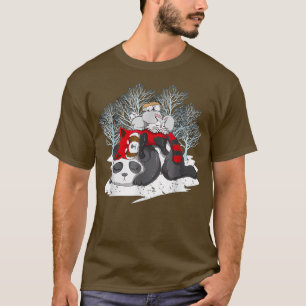 Panda Red Panda Rabbit Hamster Pyramide Schlafen T-Shirt