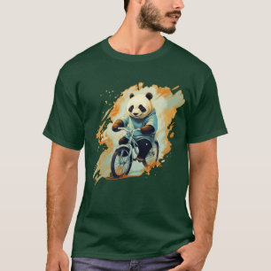 Panda Reiten T-Shirt