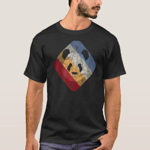 Panda Retro Vintag Not leidender Zoo Tierwelt T-Shirt