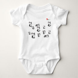 Panda-Rific Cuteness Baby Bodysuit Strampler