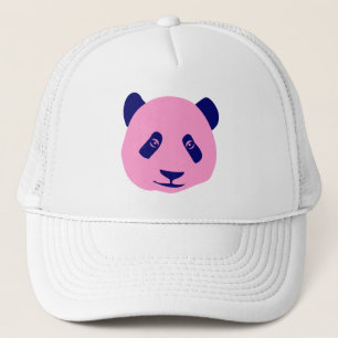Panda - Rosa und dunkelblau Truckerkappe