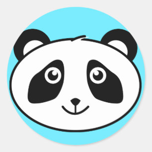 Panda Runder Aufkleber