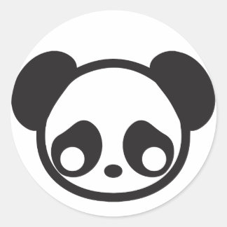 Panda Runder Aufkleber