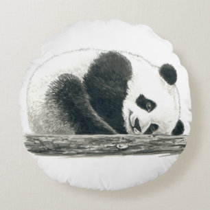 Panda Rundes Kissen