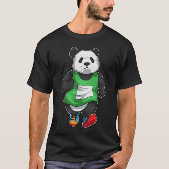 Panda Runner Sport T-Shirt (Vorderseite)