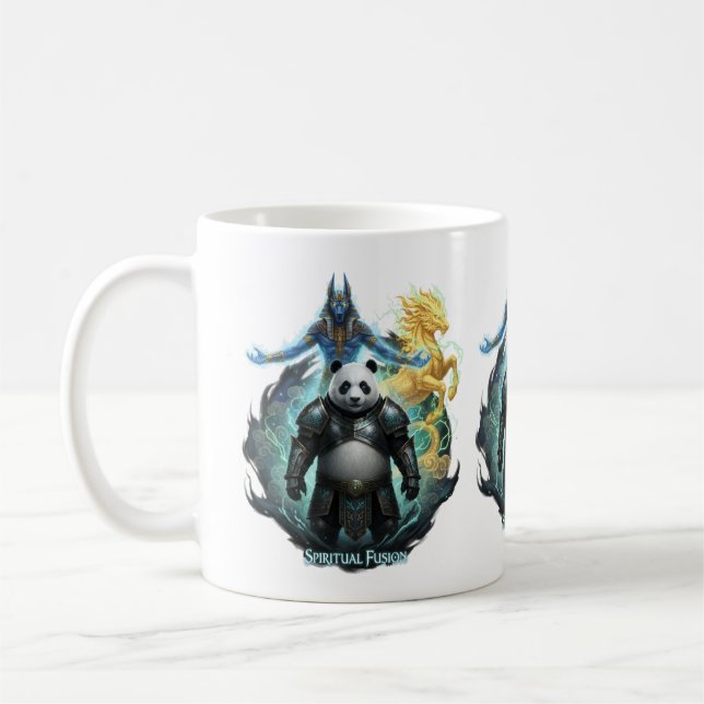 Panda Samurai - Spirituelle Fusion Kaffeetasse (Links)