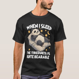 Panda-Schlafanzug-T-Shirt - Perfekt für Faule & La T-Shirt