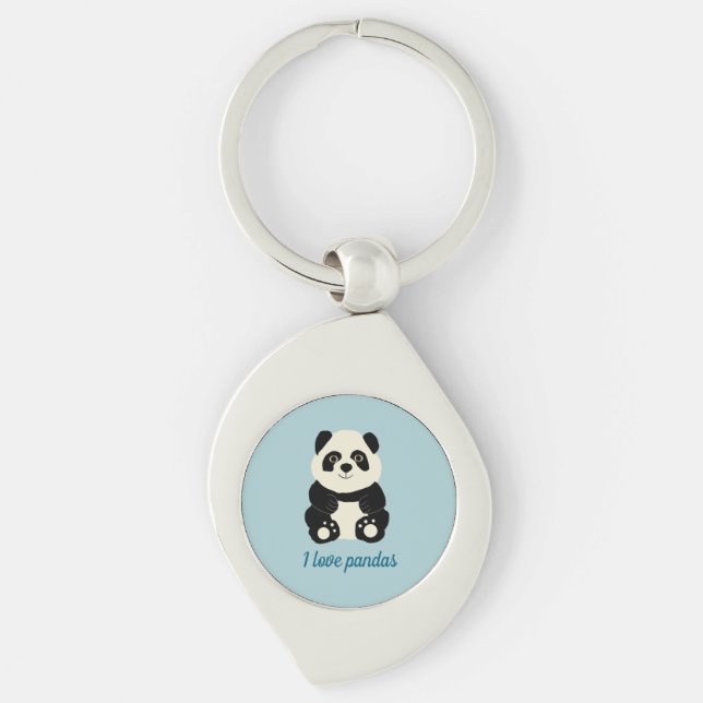 Panda Schlüsselanhänger (Vorderseite)