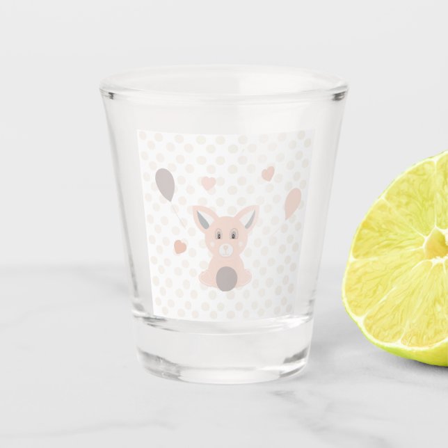 Panda Schnapsglas (Vorderseite)