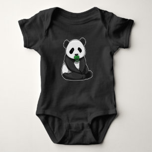 Panda Schnuller Baby Strampler