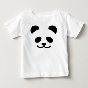 Panda-Schwarzes Baby T-shirt